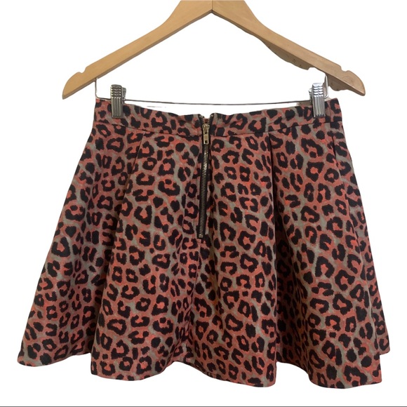 Animal Print Mini Skirt M - Picture 3 of 5